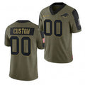 Custom B.Bills Olive HeidiMiller ACTIVE PLAYER 2021 Salute To Service Limited Stitched Jersey