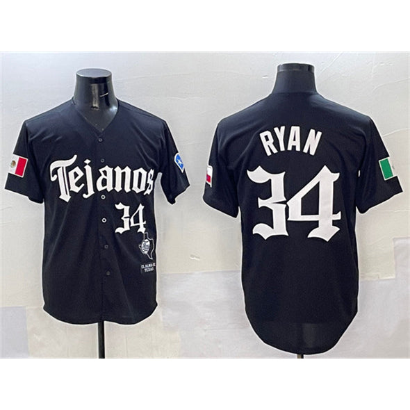Texas Rangers #34 Nolan Ryan Black HeidiMiller Mexico 2025 Vapor Premier Limited Stitched Jersey