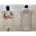 St. Louis Cardinals #4 Yadier Molina White HeidiMiller Cool Base Stitched Jersey