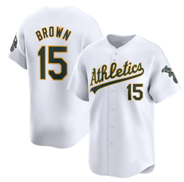 Oakland Athletics #15 Seth Brown White HeidiMiller Home Limited Stitched Jersey