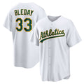 Oakland Athletics #33 JJ Bleday White HeidiMiller Home Replica Jersey