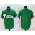 Philadelphia Phillies Blank Green HeidiMiller Celtic Stitched Cool Base Jersey