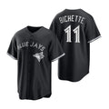 Toronto Blue Jays #11 Bo Bichette Black HeidiMiller Stitched Cool Base Jersey