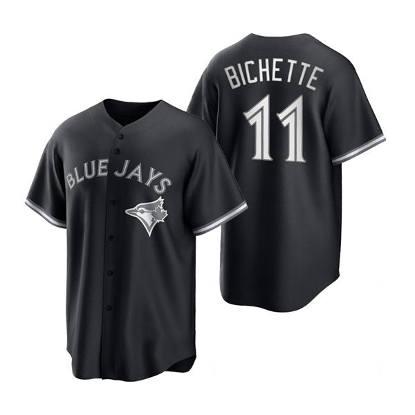 Toronto Blue Jays #11 Bo Bichette Black HeidiMiller Stitched Cool Base Jersey