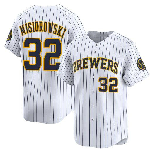 Milwaukee Brewers #32 Jacob Misiorowski White HeidiMiller Alternate Limited Stitched Jersey