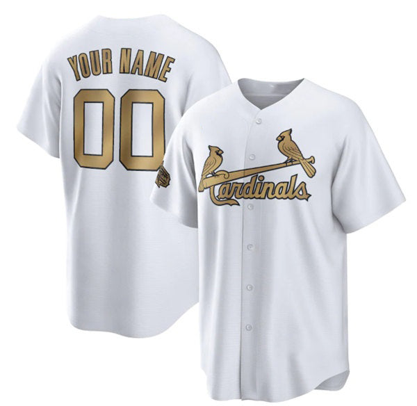 Custom St. Louis Cardinals Active Player 2022 All-Star Cool Base White HeidiMiller Stitched Jersey