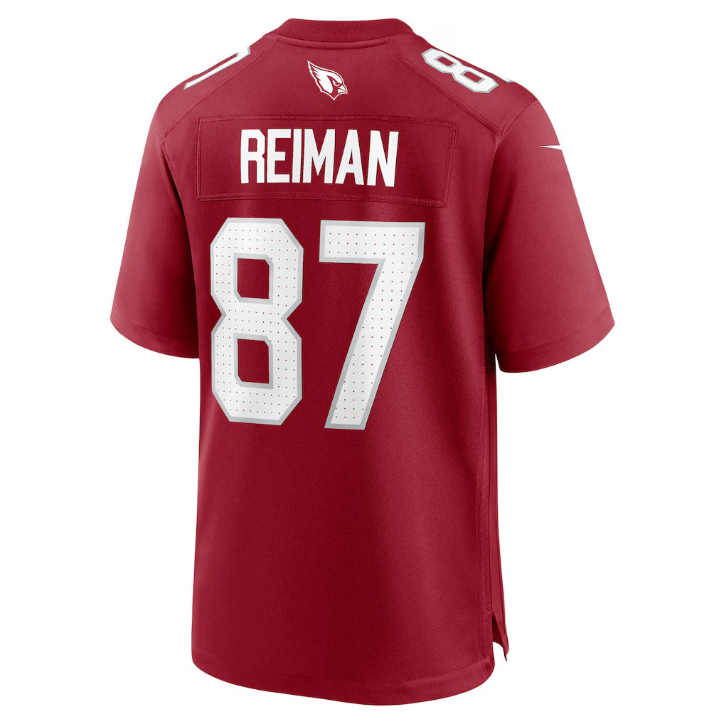 A.Cardinals #87 Tip Reiman Cardinal HeidiMiller Team Game Jersey