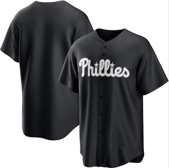 Philadelphia Phillies Blank Black HeidiMiller Lights Out Limited Stitched Jersey