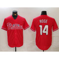 Philadelphia Phillies #14 Pete Rose Red HeidiMiller Cool Base Stitched Jersey