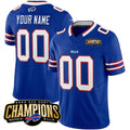 Custom B.Bills Active Player Blue HeidiMiller 2023 F.U.S.E. AFC East Champions Ptach Stitched Jersey