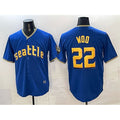 Seattle Mariners #22 Bryan Woo Royal HeidiMiller 2025 Limited Stitched jersey