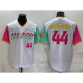 San Diego Padres #44 Joe Musgrove White HeidiMiller Number 2022 City Connect Cool Base Stitched Jersey