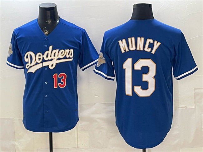 Los Angeles Dodgers #13 Max Muncy Royal HeidiMiller 2026 Alternate Gold Collection Stadium Stitched Jersey