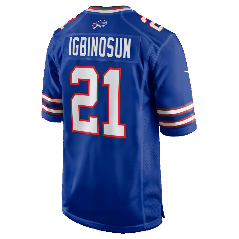 B.Bills #21 Davison Igbinosun Royal HeidiMiller Team Game Jersey