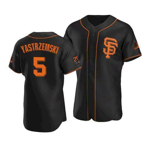San Francisco Giants #5 Mike Yastrzemski 2020 Black HeidiMiller Jersey