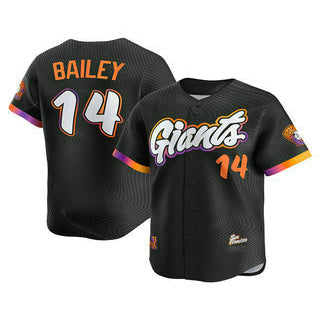 San Francisco Giants #14 Patrick Bailey Black HeidiMiller 2025 City Connect Limited Stitched Jersey