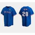 Texas Rangers #28 Jonah Heim Royal HeidiMiller 2023 World Series Stitched Jersey