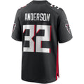 A.Falcons #32 Jamal Anderson Black HeidiMiller Game Retired Player Jersey