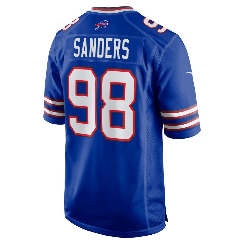 B.Bills #98 T.J. Sanders Royal HeidiMiller Team Game Jersey