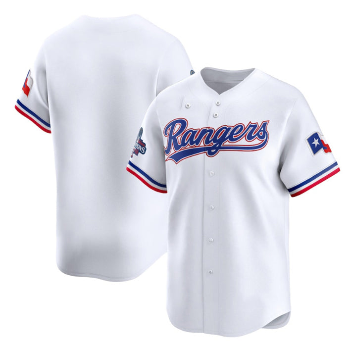 Texas Rangers Blank White HeidiMiller 2023 World Series Champions Stitched Jersey