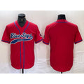 Toronto Blue Jays Blank Red HeidiMiller Cool Base Stitched Jersey