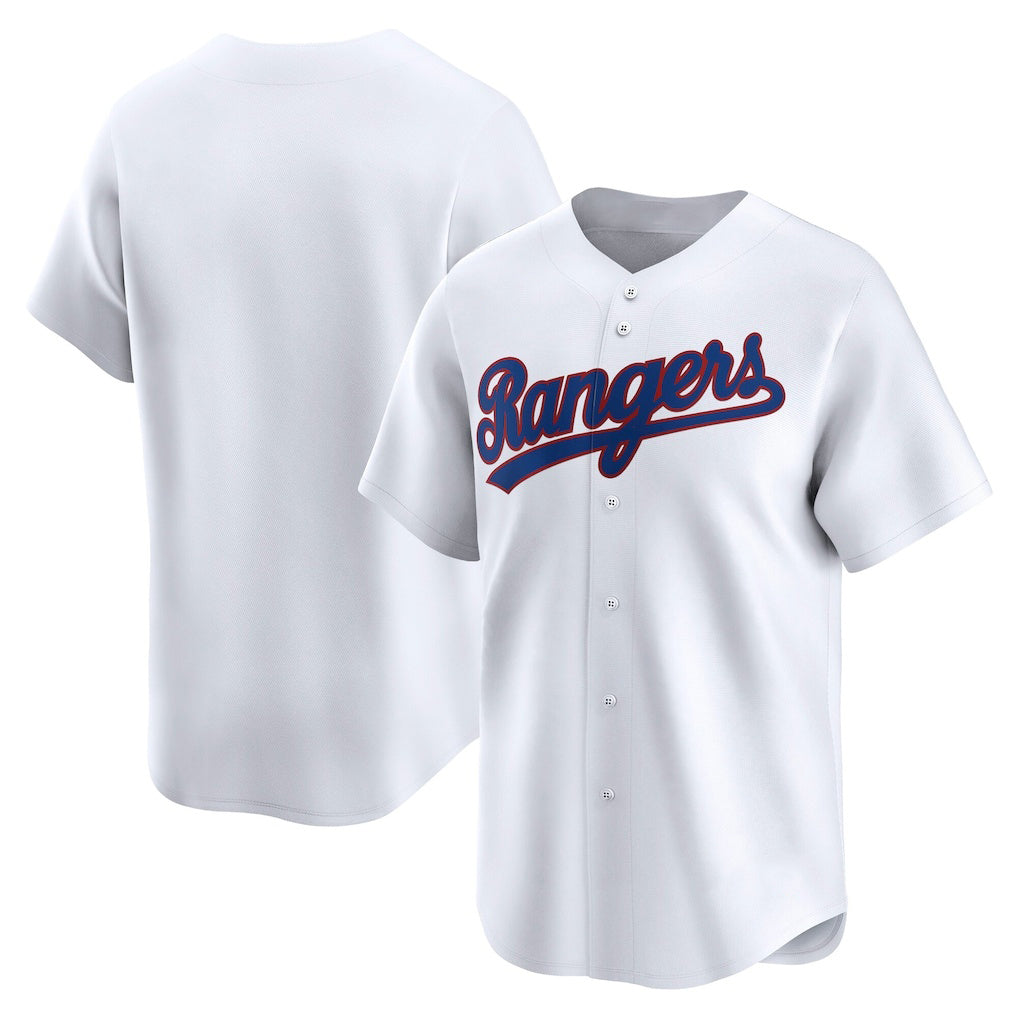 Texas Rangers White HeidiMiller Throwback Cooperstown Collection Limited Jersey