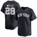 New York Yankees #28 Austin Wells Navy HeidiMiller 2025 Alternate Limited Stitched Jersey