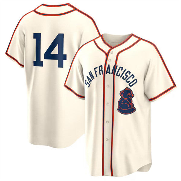 San Francisco Giants #14 Patrick Bailey Cream HeidiMiller 2024 Rickwood Classic Stitched Jersey