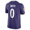 B.Ravens #0 Roquan Smith Purple HeidiMiller Vapor F.U.S.E. Sewn Down Limited Jersey