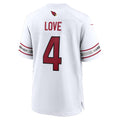 A.Cardinals #4 Jeremiyah Love White HeidiMiller Game Player Jersey
