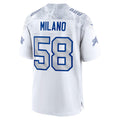 B.Bills #58 Matt Milano 2025 Rivalries Collection Game Jersey - White HeidiMiller