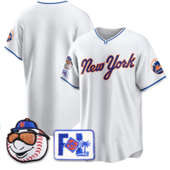 New York Mets Blank White HeidiMiller 2025 Spring Training Stitched Jersey