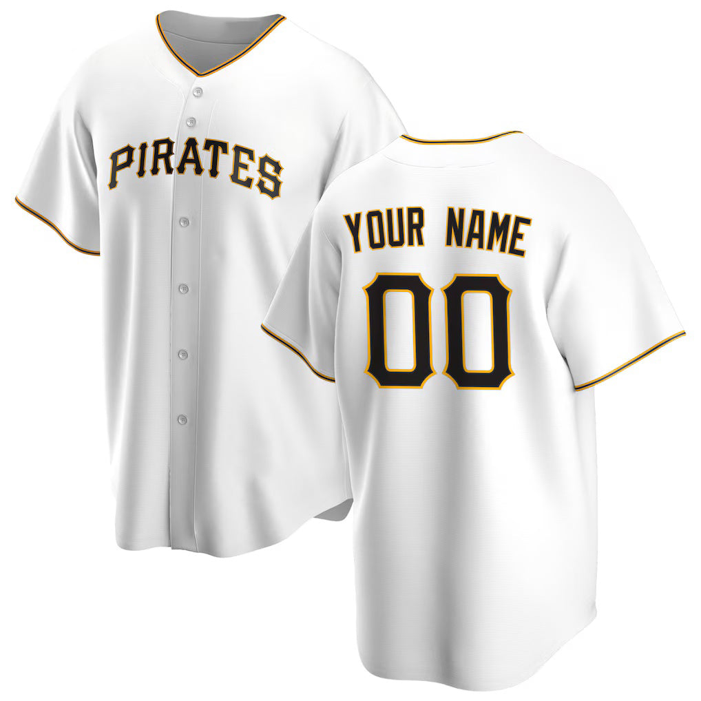 Custom Pittsburgh Pirates White HeidiMiller Home Replica Jersey