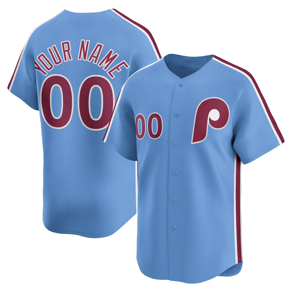 Custom Philadelphia Phillies Light Blue HeidiMiller Alternate Limited Jersey