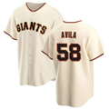 San Francisco Giants #58 Nick Avila Cream HeidiMiller Cool Base Stitched Jersey
