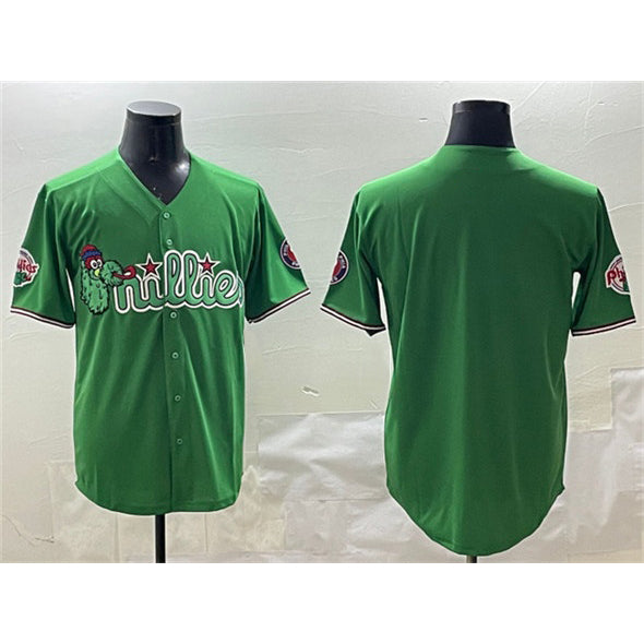 Philadelphia Phillies Blank Green HeidiMiller Phanatic Limited Stitched Jersey 2