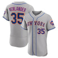 New York Mets #35 Justin Verlander Gray HeidiMiller Flex Base Stitched Jersey