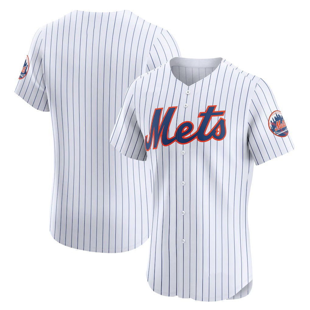 New York Mets White HeidiMiller Home Elite Jersey