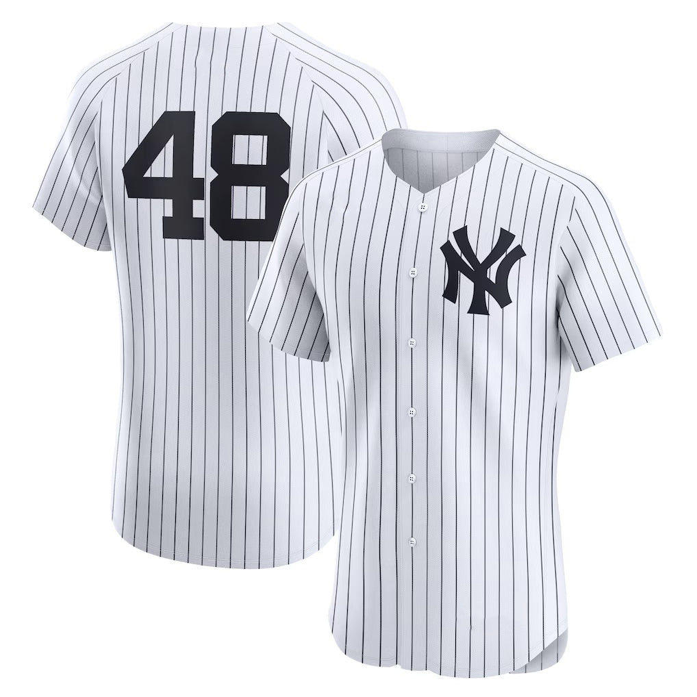 New York Yankees #48 Paul Goldschmidt White HeidiMiller Home Elite Player Jersey