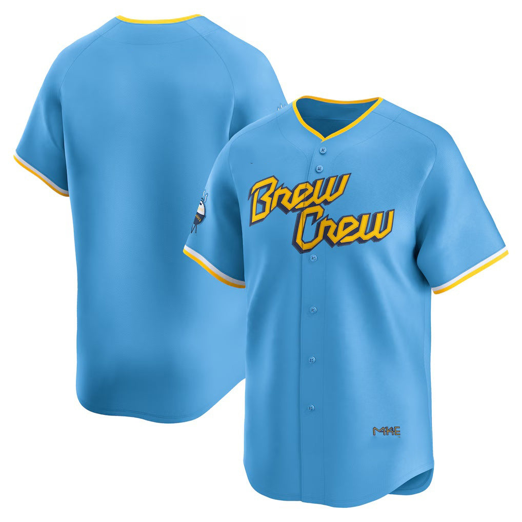 Milwaukee Brewers Light Blue HeidiMiller City Connect Limited Jersey