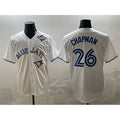 Toronto Blue Jays #26 Matt Chapman White HeidiMiller 2025 World Series Home Cool Base Stitched Jersey