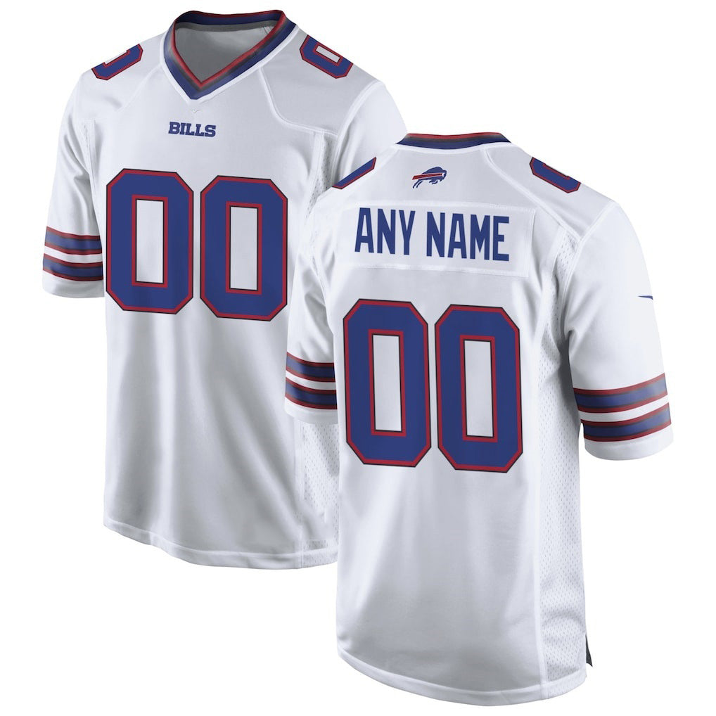 Custom B.Bills White HeidiMiller Game Jersey