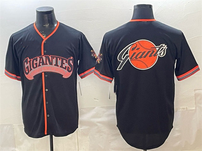 San Francisco Giants Team Big Logo Black HeidiMiller 2026 Alternate Stadium Stitched Jersey