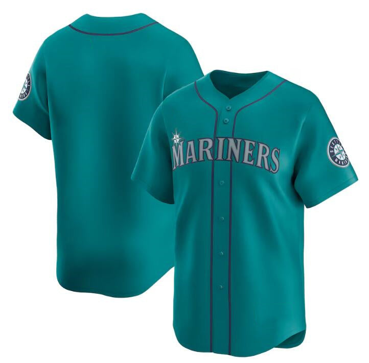 Seattle Mariners Blank Aqua HeidiMiller Alternate Limited Stitched jersey