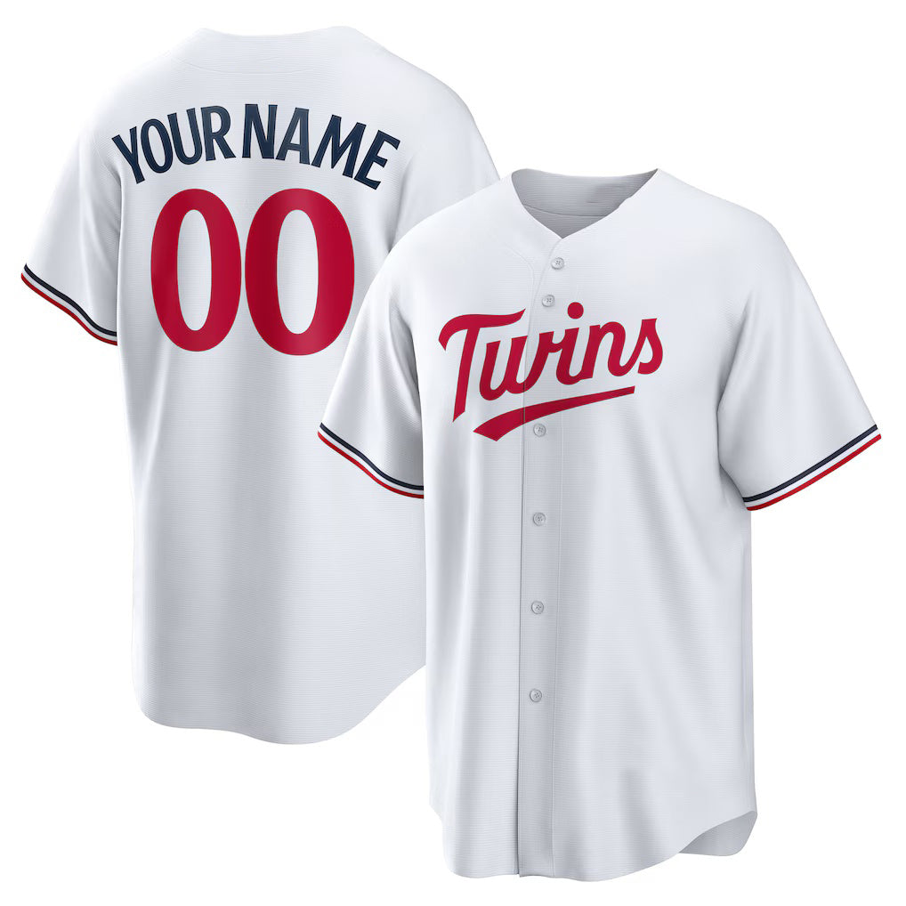 Custom Minnesota Twins White HeidiMiller Home Replica Jersey