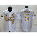 St. Louis Cardinals #5 Albert Pujols Number White HeidiMiller 2022 All Star Stitched Cool Base Jersey