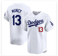 Los Angeles Dodgers #13 Max Muncy White HeidiMiller Stitched Cool Base Jersey