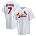 St. Louis Cardinals #7 Matt Holliday White HeidiMiller Home Retired Player Replica Jersey