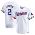 Texas Rangers #2 Marcus Semien White HeidiMiller Home Limited Player Jersey