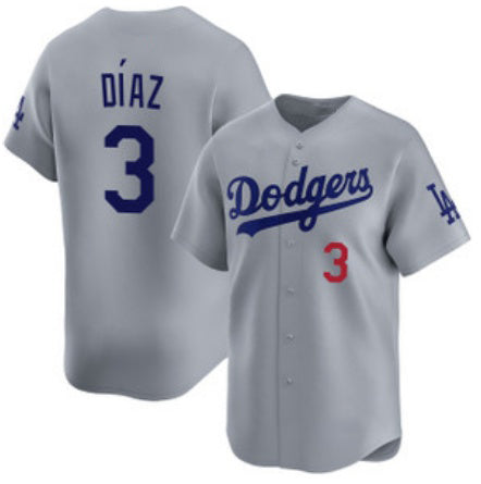 Los Angeles Dodgers #3 Edwin D¨ªaz Royal HeidiMiller Limited Stitched Jersey